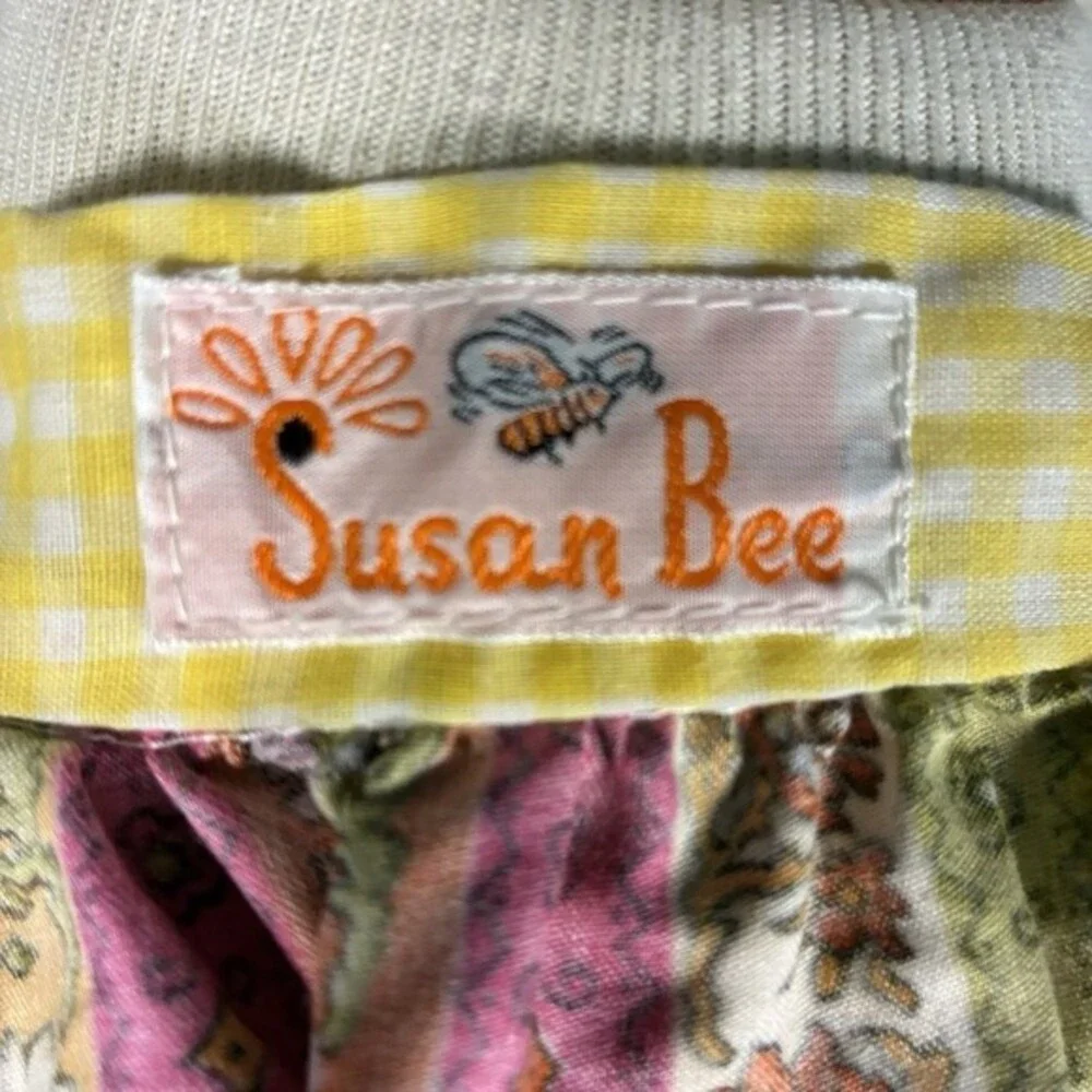 Vintage Hostess Apron Susan Bee Midi Length Unused Rare Retro Ruffle Pockets